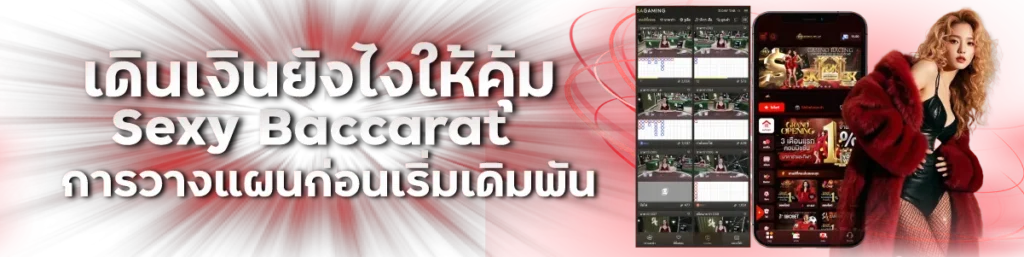 เดินเงินยังไงให้คุ้ม Sexy Baccarat การวางแผนก่อนเริ่มเดิมพัน